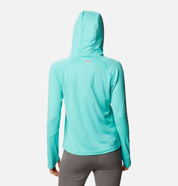 Columbia PFG ZERO Rules Hoodies Blue For Women's NZ59172 New Zealand